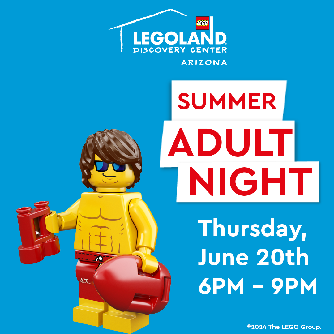 Summer Beach Adult Night Event featuring LEGO Minifigure at LEGOLAND Discovery Center Arizona  