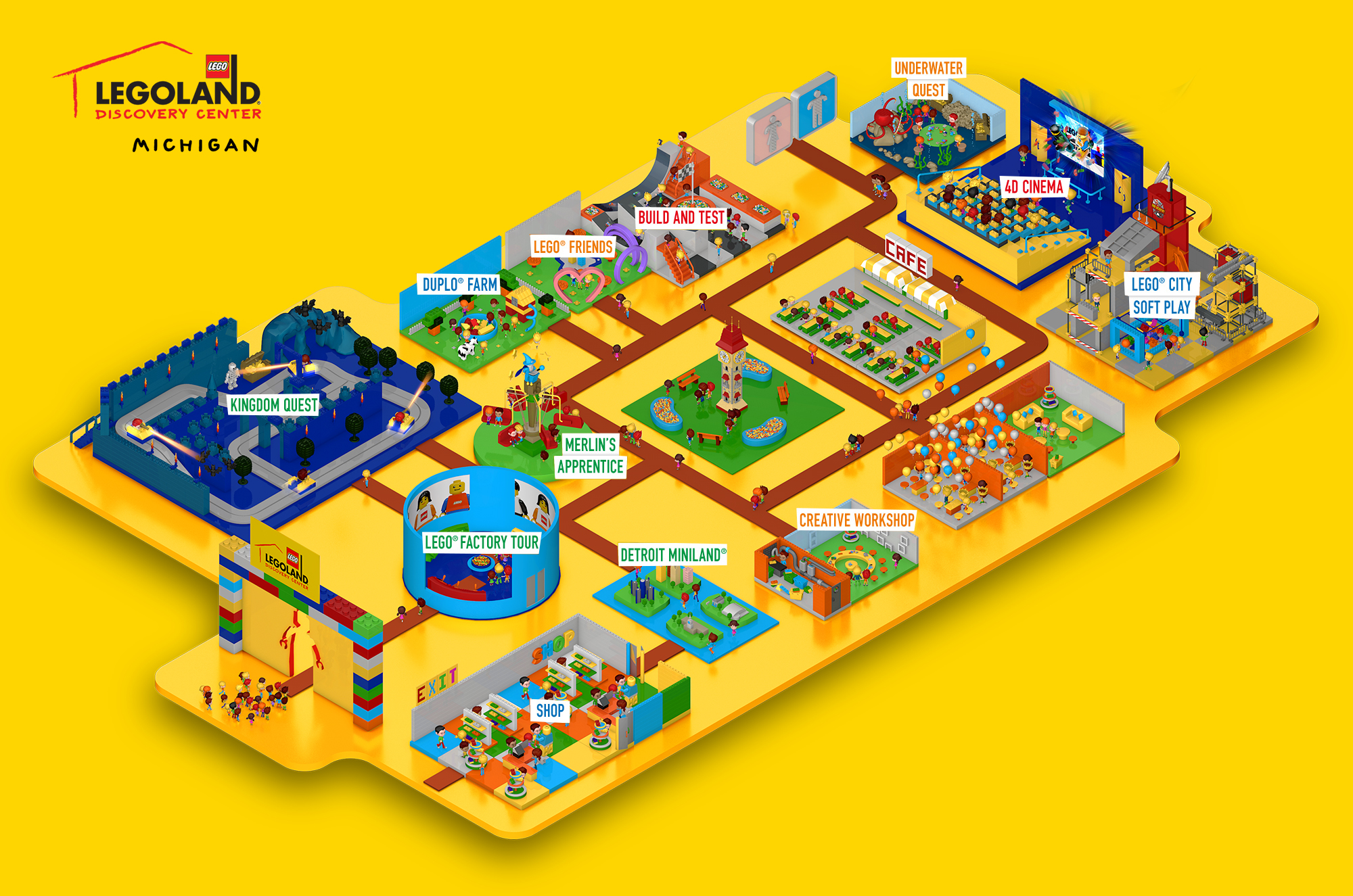 LEGOLAND Discovery Center Michigan Attraction Map Thumbnail